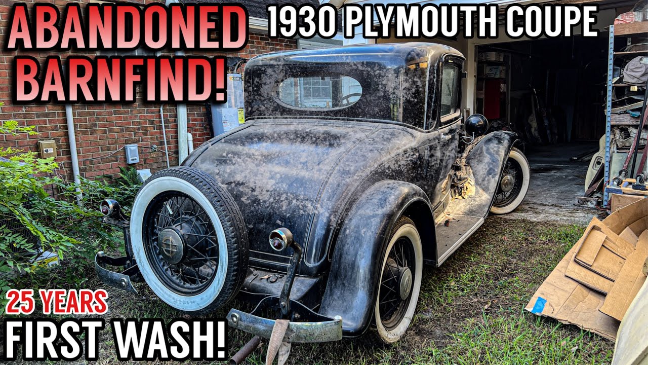 Первая мойка за 25 лет: найденный в амбаре Plymouth Coupe 1930 года | Удовлетворительная реставра...