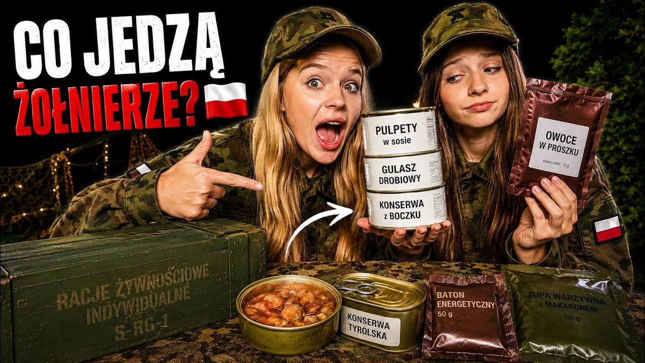 TEST WOJSKOWYCH RACJI ŻYWNOŚCIOWYCH Z MŁODSZĄ SIOSTRĄ 🤯