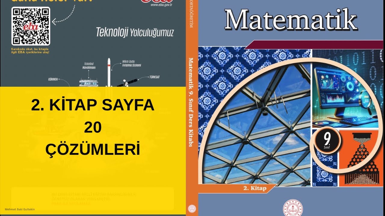 💯 9. Sınıf MEB 2. Matematik Kitabı sayfa 20 Çözümleri (2025-2026) 