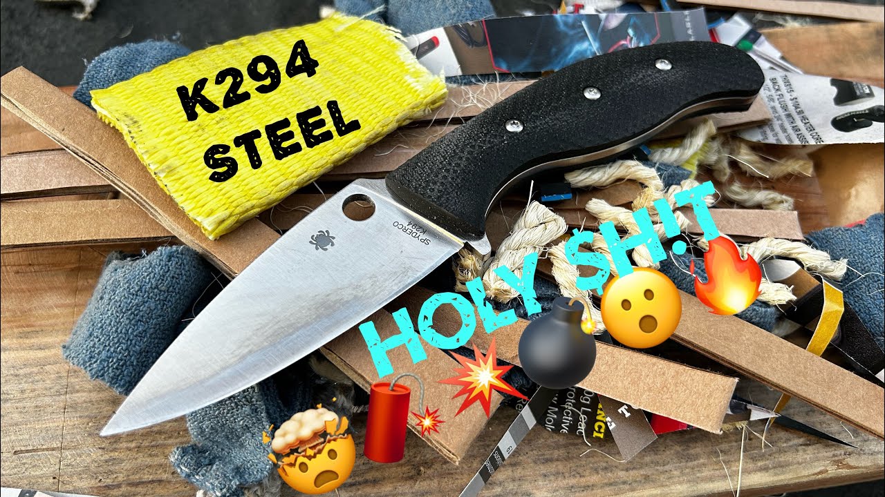 UNBELIEVABLE CUTTING PERFORMANCE from Spyderco’s Mule Team in K294 bladesteel