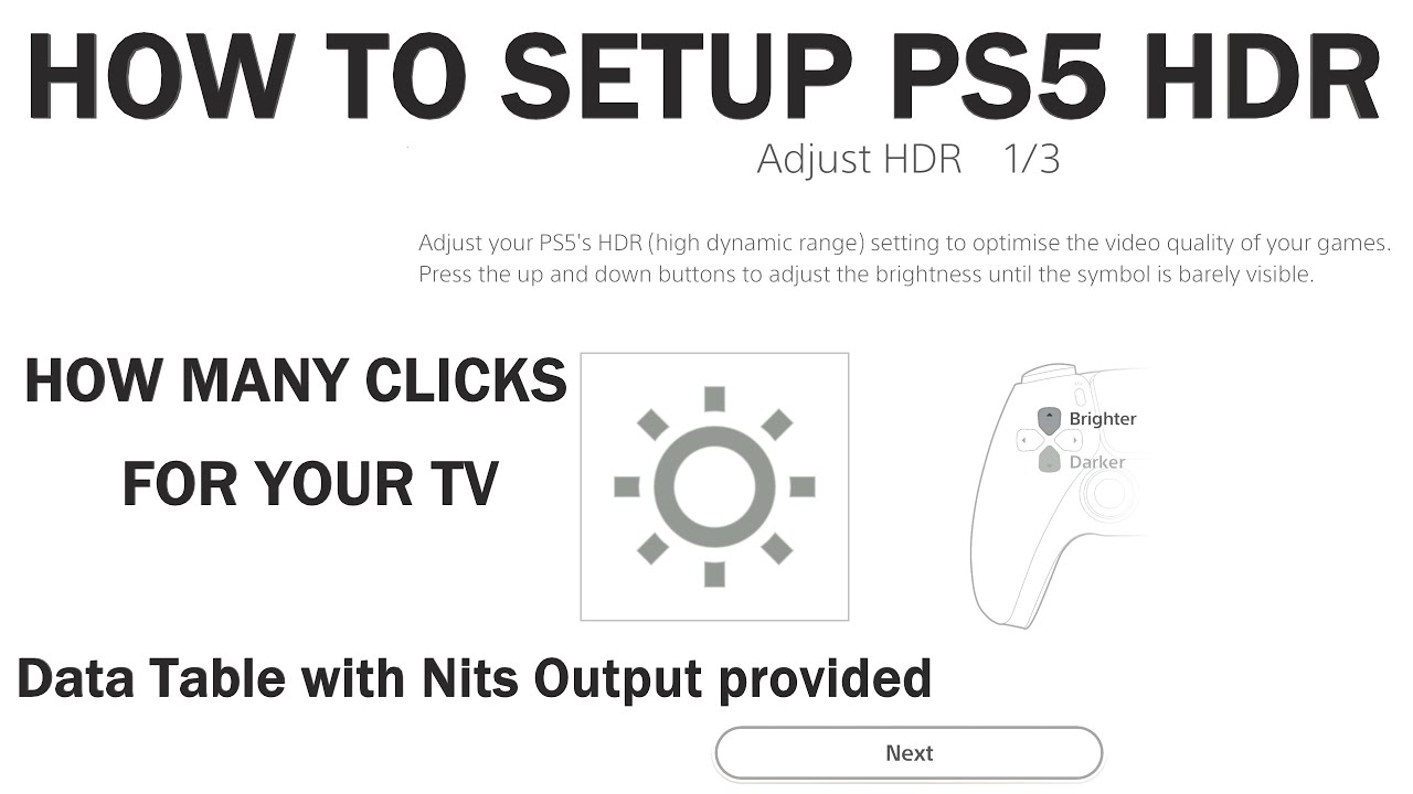Калибровка PS5 HDR — сколько кликов нужно для вашего телевизора?