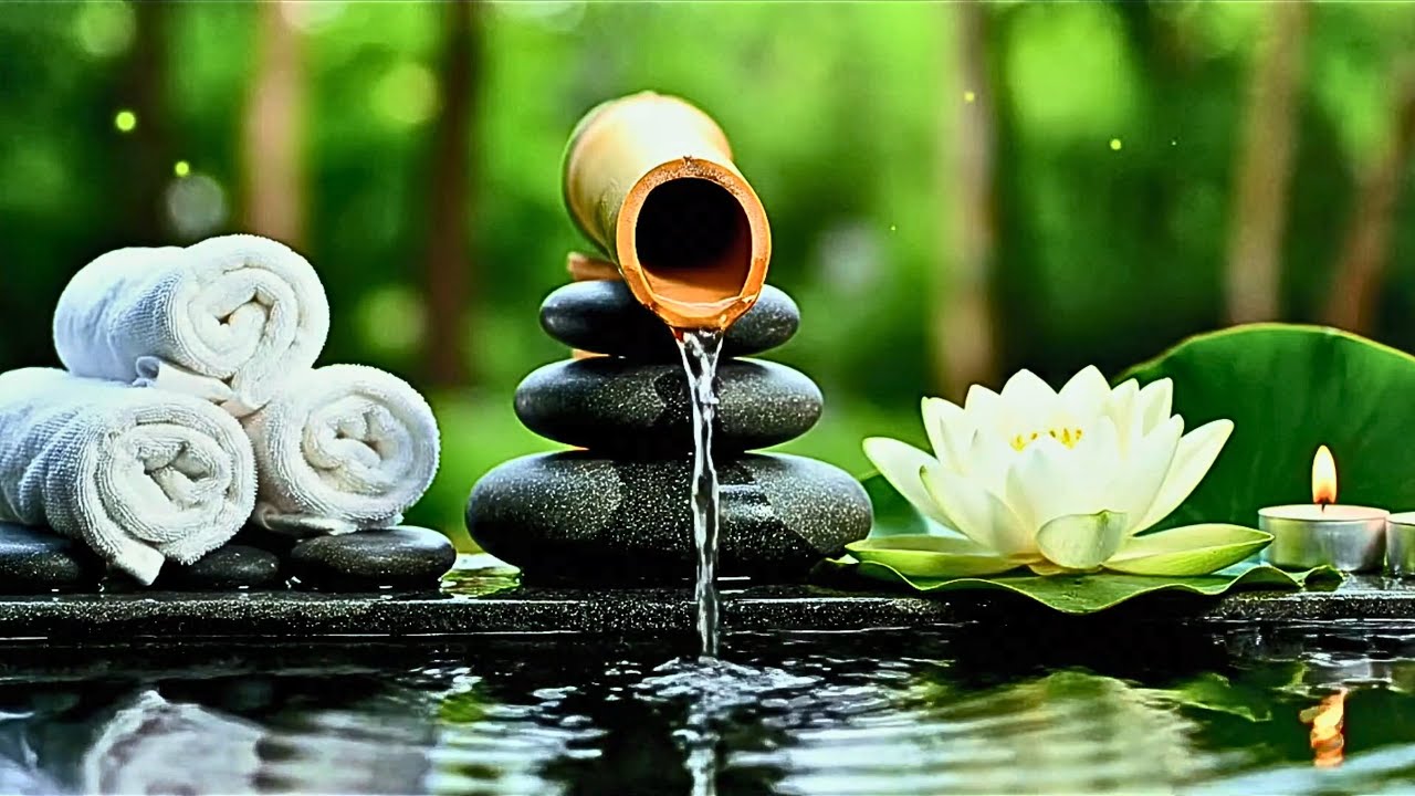 Unwind Slowly 🌙 Bamboo Water Fountain for Deep Sleep & Relaxation