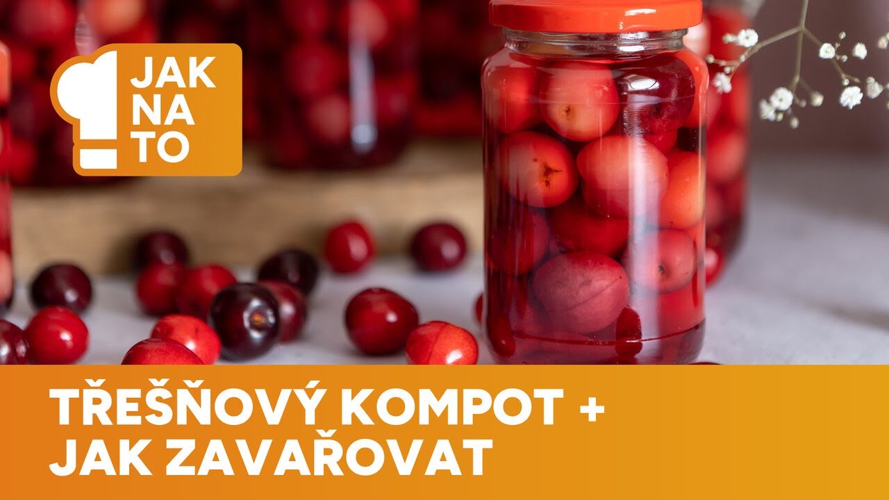 Skvělý třešňový kompot můžete zavařit i v horkovzdušné troubě