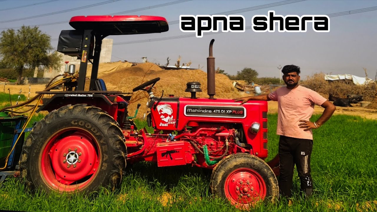 Apna shera || red horse|| vlog challange 7/365 day #farming #tractor 