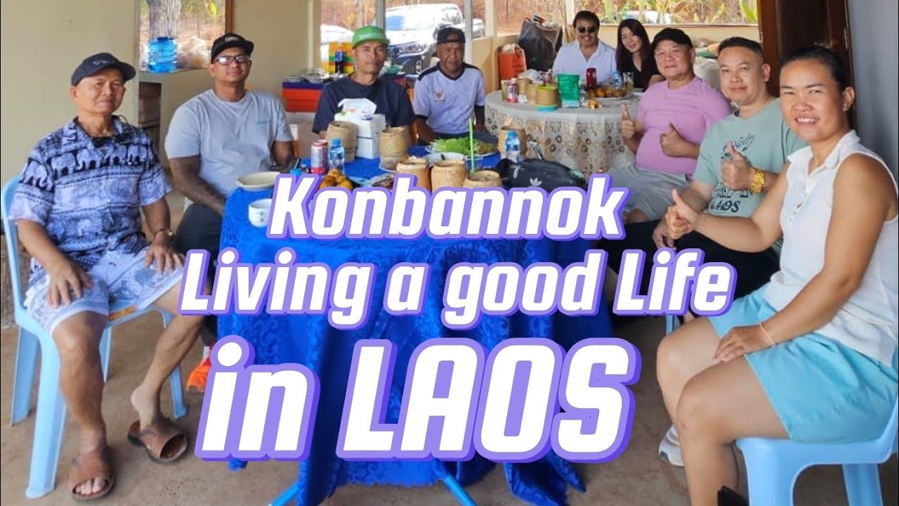 New Lao YouTuber meet up and have lunch at the countryside 