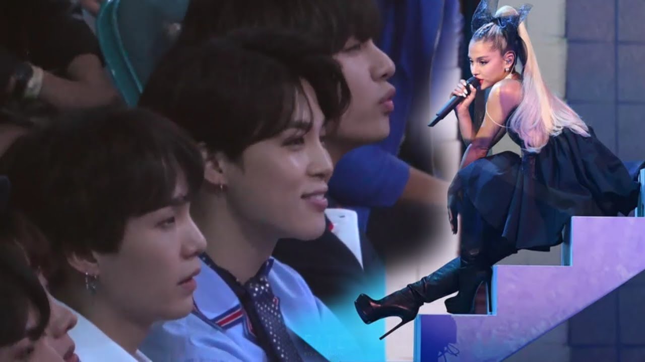 BTS reaction to Ariana Grande 