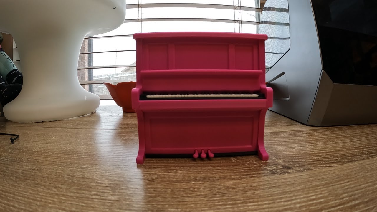 I Printed A Hot Pink Music Box Piano with Bambu Lab P1S