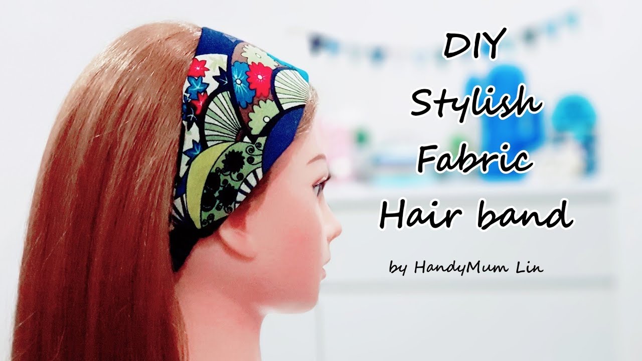 Стильная резинка для волос из ткани Diy 【日常】 好用 箍 教学 发 手 ❤❤ ❤❤