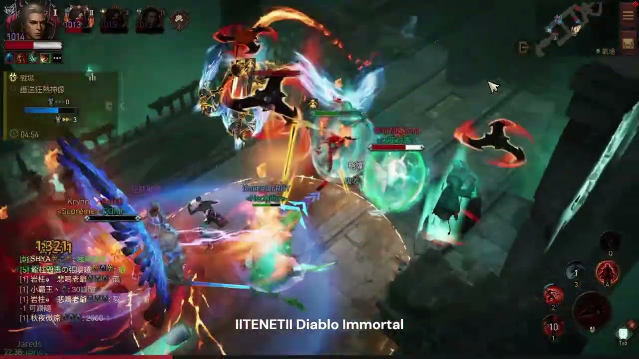 暗黑不朽 IITENETII diablo immortal blood knight pvp NEW 血騎士 戰場 [OS字幕版]