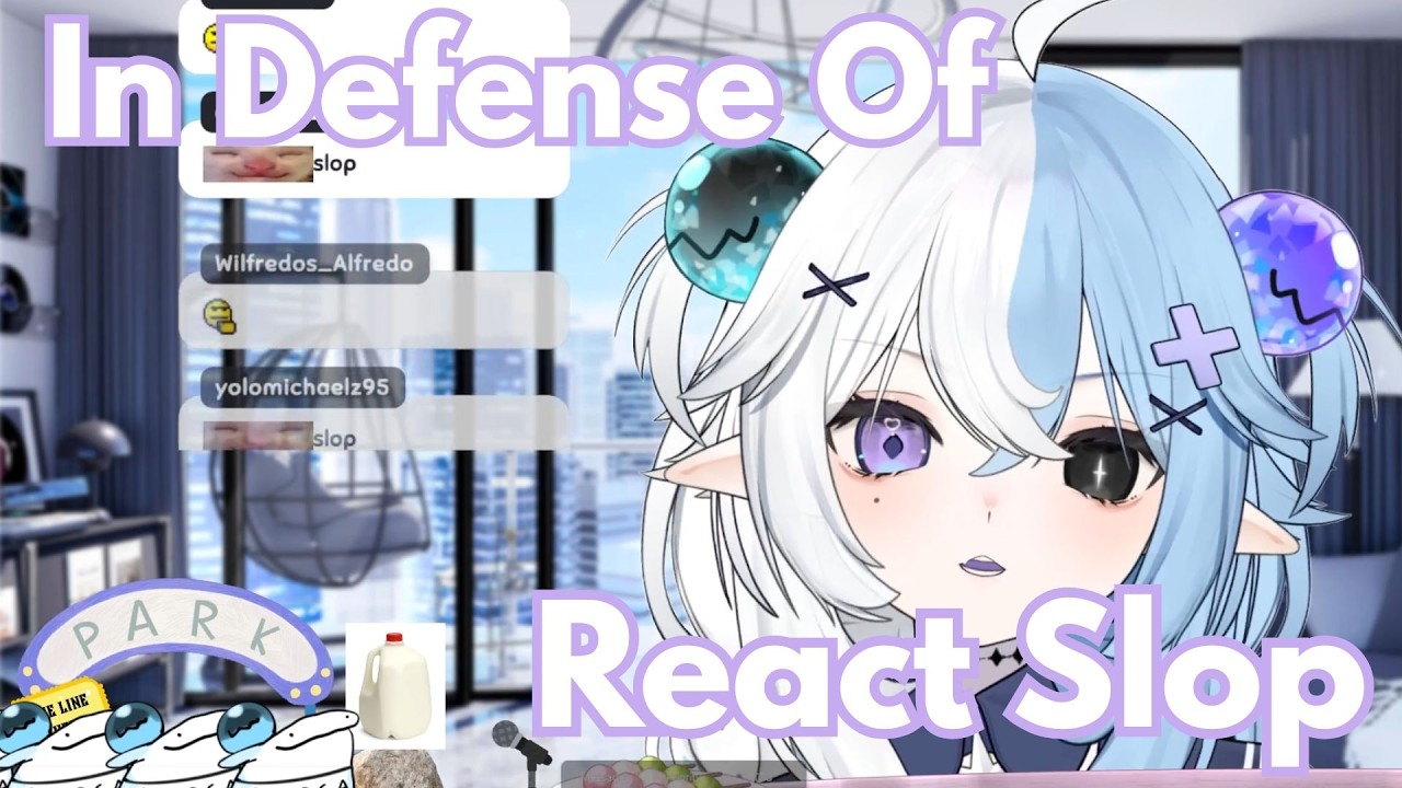 Aquwa Explaining Why VTubers Do React Slop