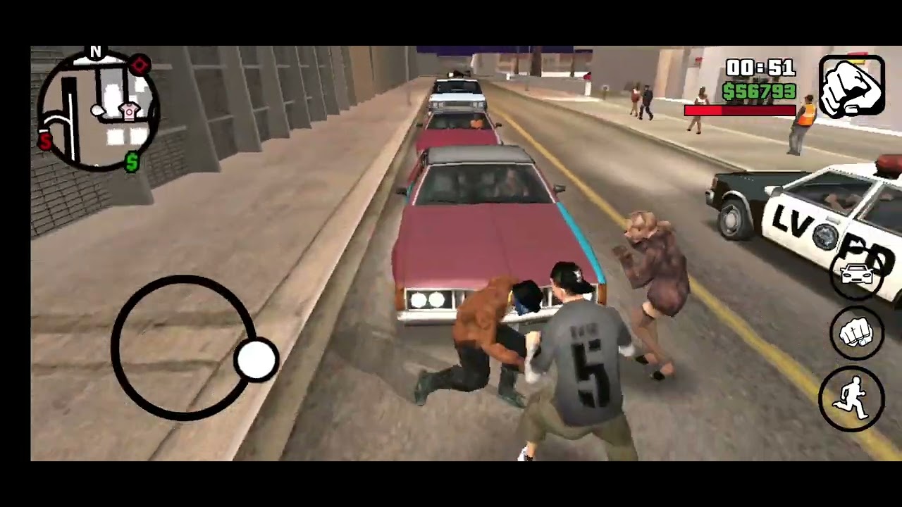 gta sa funny traffic