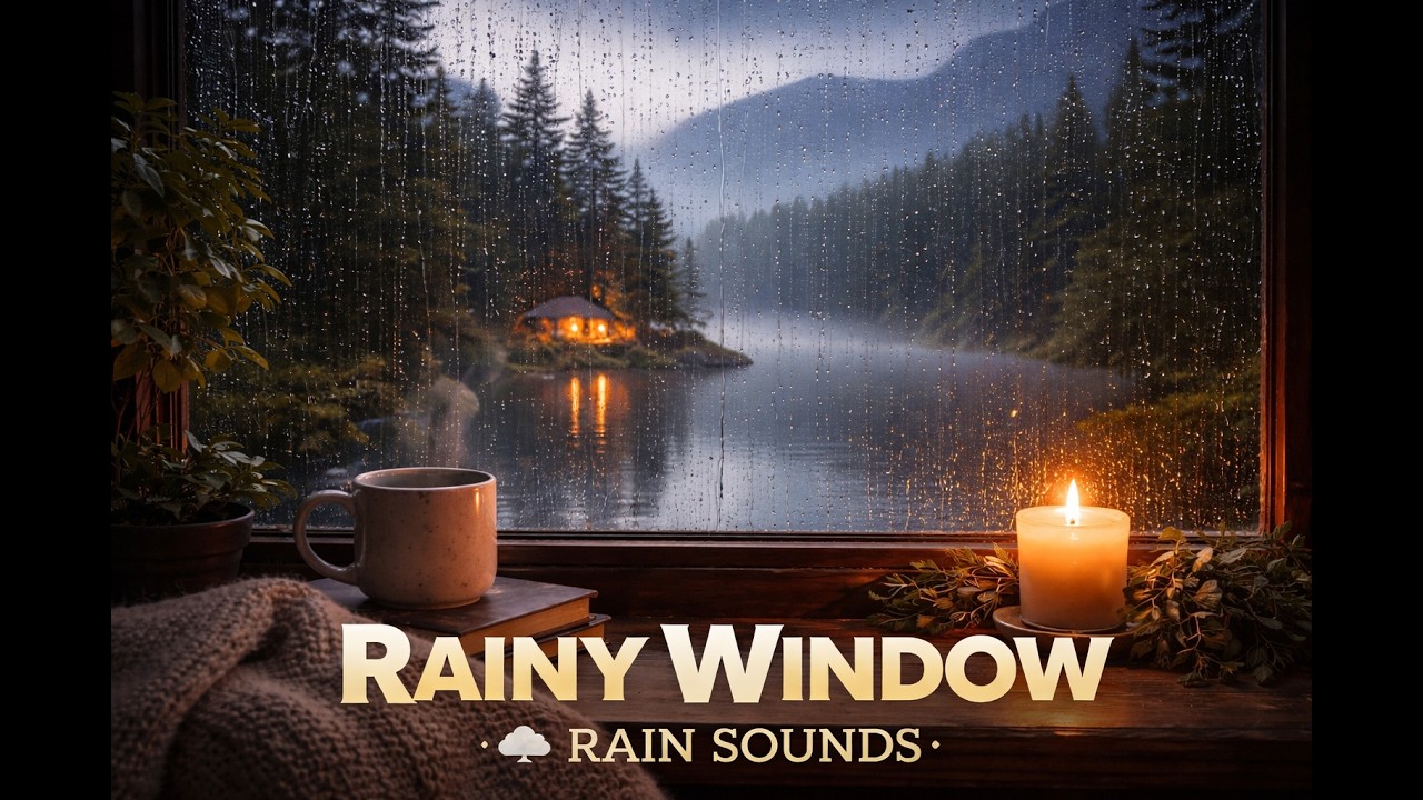 Rainy Window Ambience 🌧️ 8 Hours of Rain Sounds for Sleep, Study, Relaxation & Background