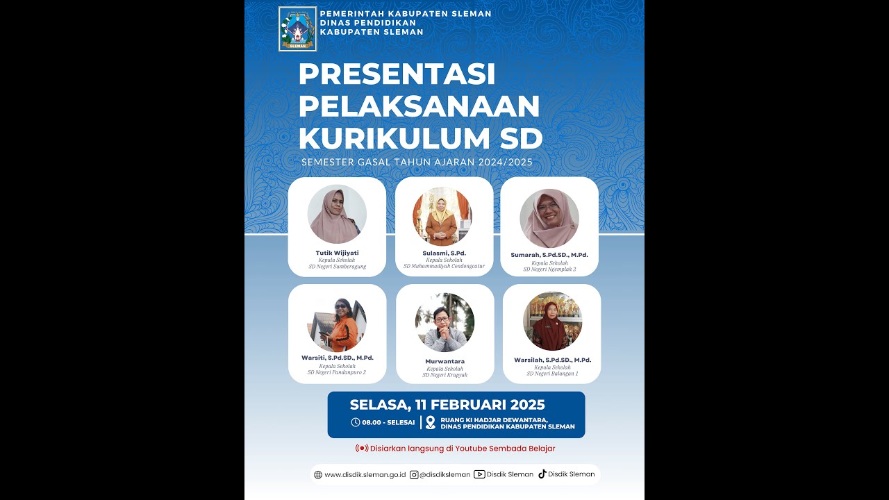 PRESENTASI PELAKSANAAN KURIKULUM SD SEMESTER GASAL TAHUN AJARAN 2024/2025