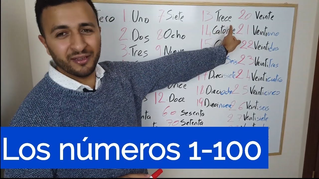 الارقام بالاسبانية من 0 الى 100 - تعلم ارقام اللغة الاسبانية من الصفر و باللغة العربية الدارجة