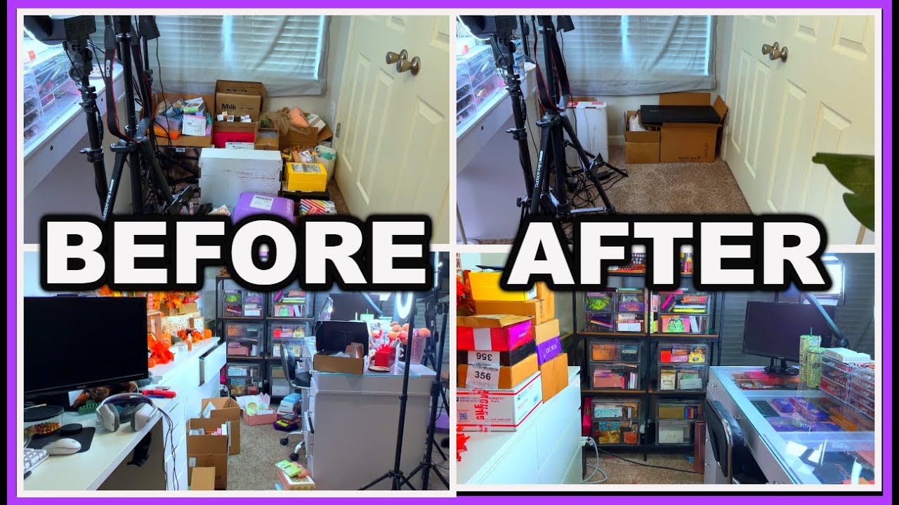 EXTREME BEAUTY ROOM CLEANING || BEFORE AND AFTER || MAKEUP ORGANIZATION || GETTING READY FOR 40K!