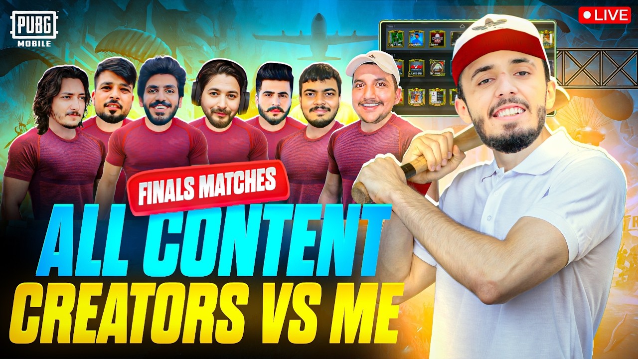 FULL APUN KI TEAM FULL TAAGRI HAI IN ALL CONTENT CRETORS MATCHES MA😍 |WOLF ALI IS LIVE | PUBG MOBILE