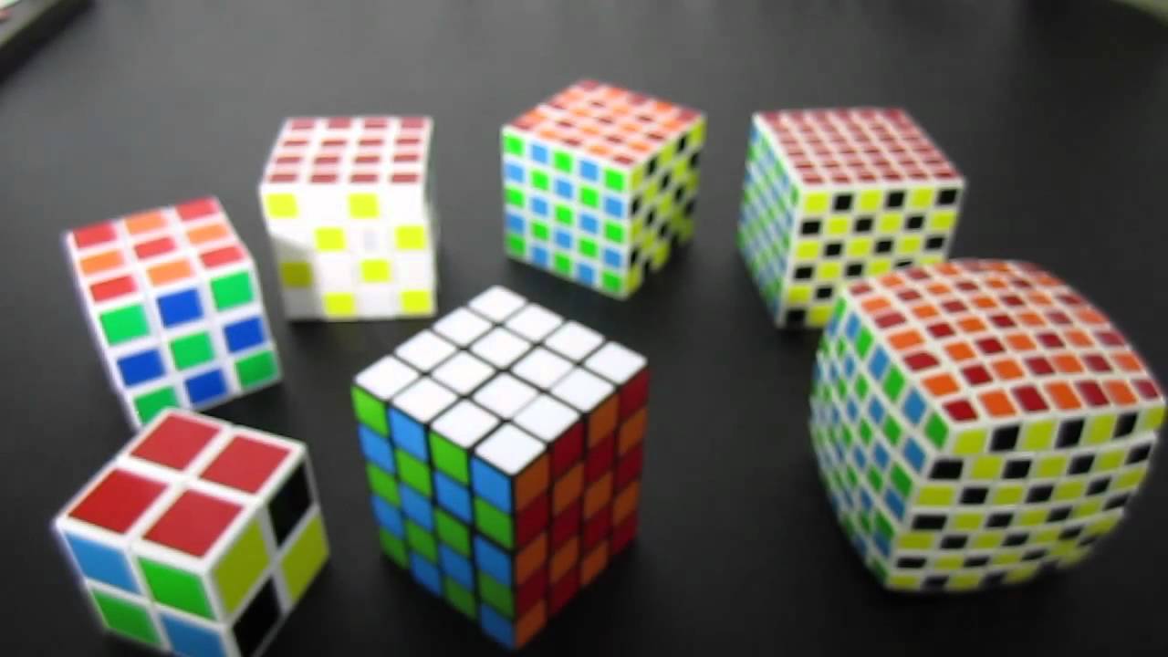 Узор шахматной доски кубика Рубика от 2x2 до 7x7
