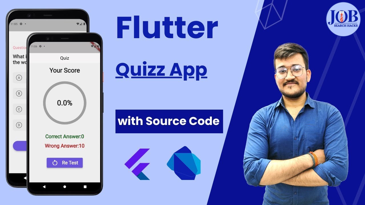 Flutter | Quiz App Tutorial For Beginners | Android Studio