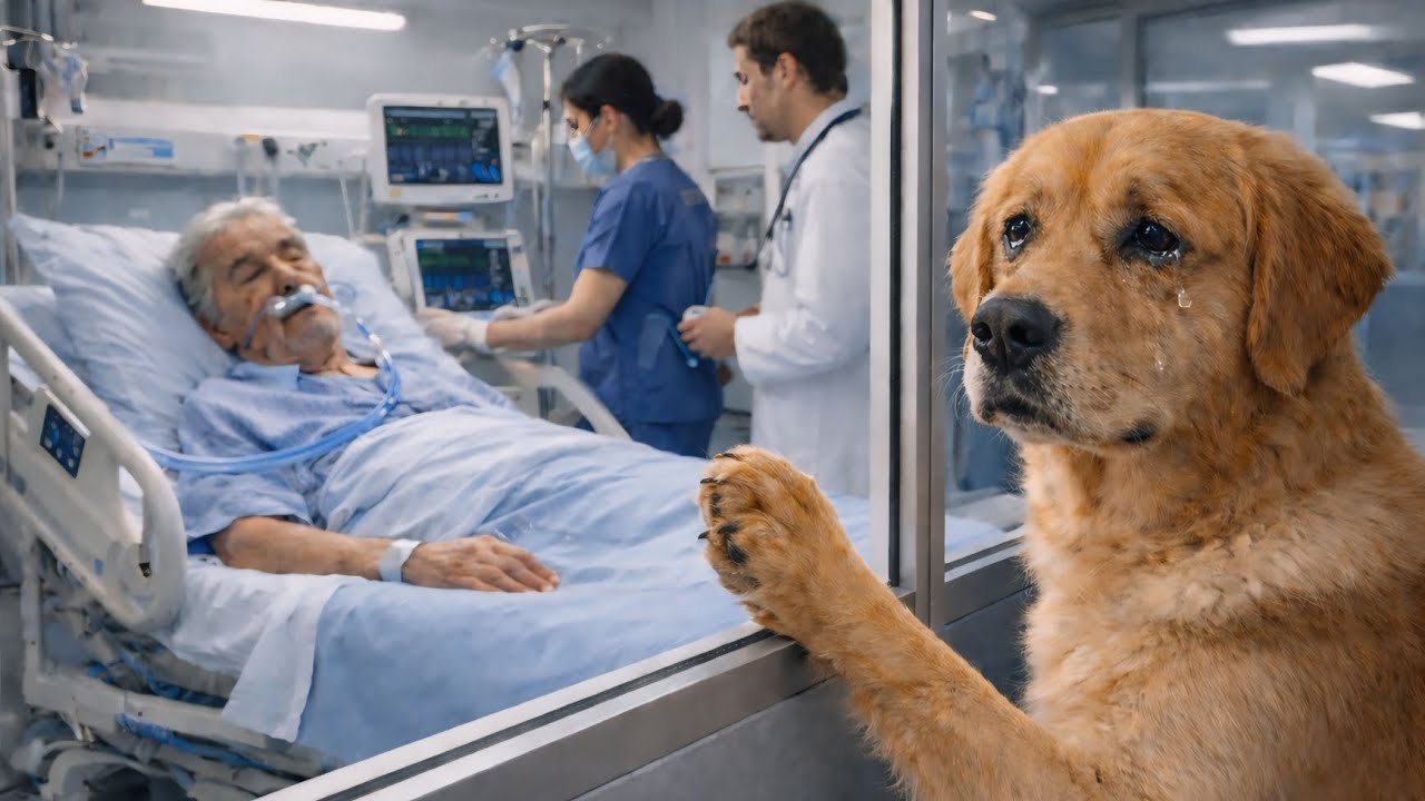 A Golden Retriever Saved an Elderly Man’s Life  #animalrescue #dog 