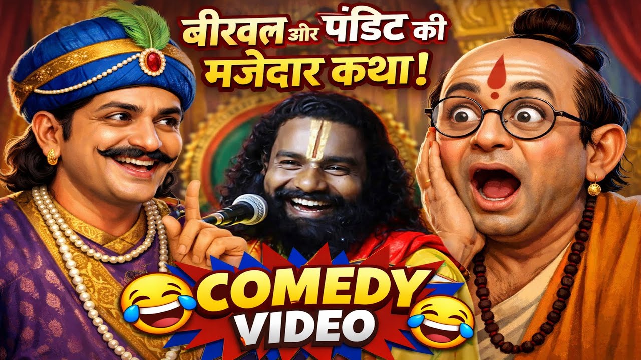 बीरबल और पंडित की मजेदार कथा ! कॉमेडी वीडियो ! कामता प्रसाद sankirtan ! Kamta Prasad Ramayan