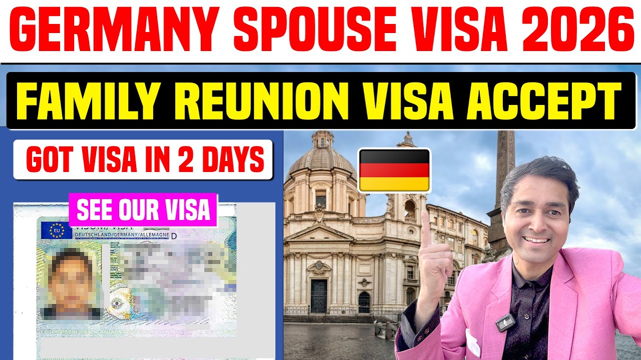 Germany Spouse Visa Process 2026 | Spouse Visa Got in 2 Day | Family Reunion Visa| Dependent Visa de
