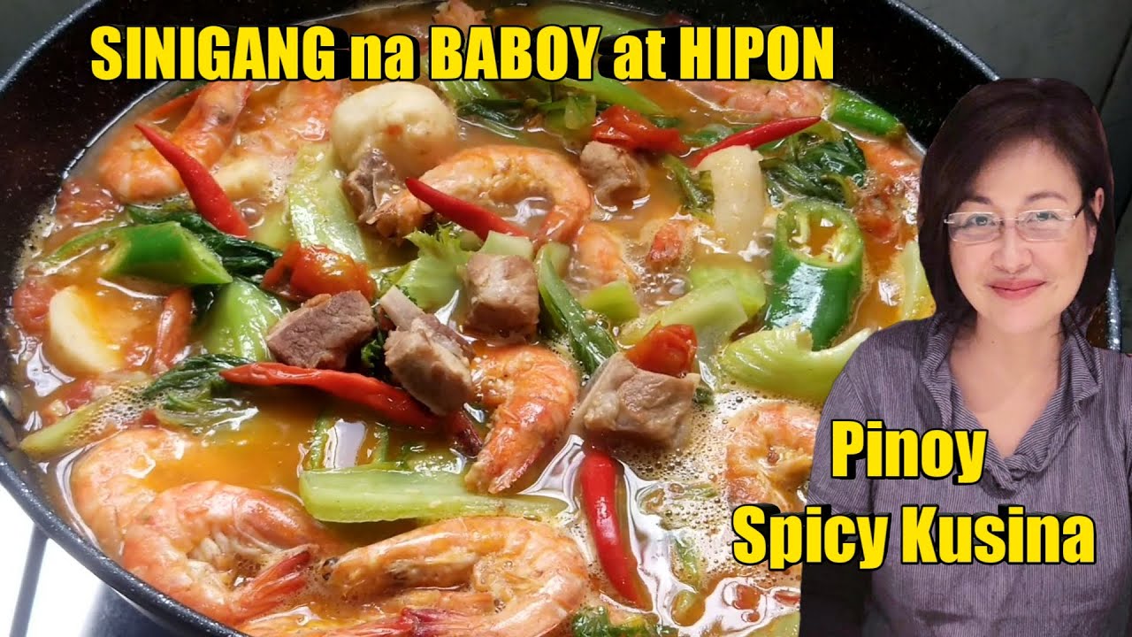 Sinigang Recipe - Pork and Shrimps | Filipino Sour Soup Recipe