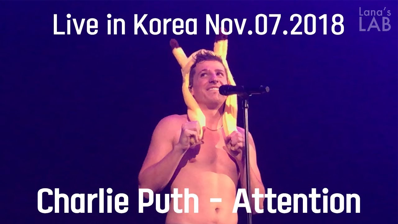 [HD]Charlie Puth - Attention (Live in Voicenotes Tour @Seoul, Korea 2018)