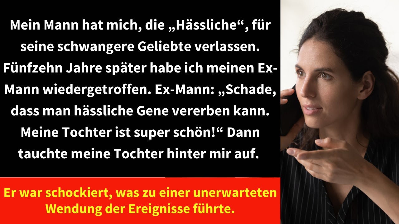 Mein Mann hat mich, die „Hässliche“, für seine schwangere Geliebte verlassen. Fünfzehn Jahre später