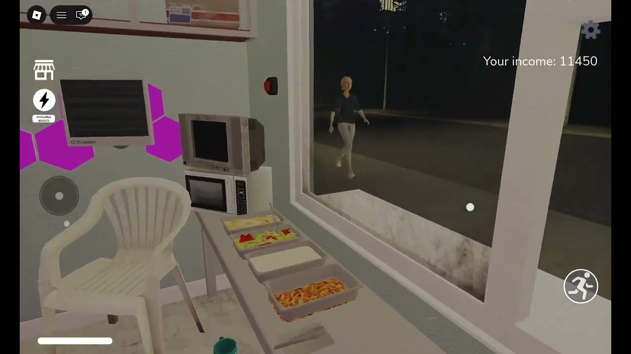 Scary shawarma kiosk in Roblox with Cabprivy 
