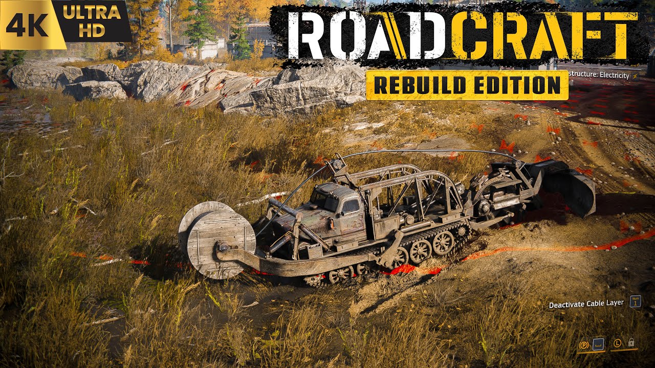 RoadCraft - Installing Steel Beams Facility To Power Grid Electricity Connection | Gameplay
