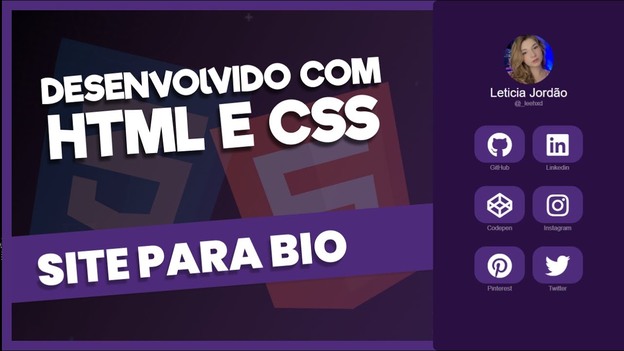 Como Criar um Link para Biografia com HTML e CSS