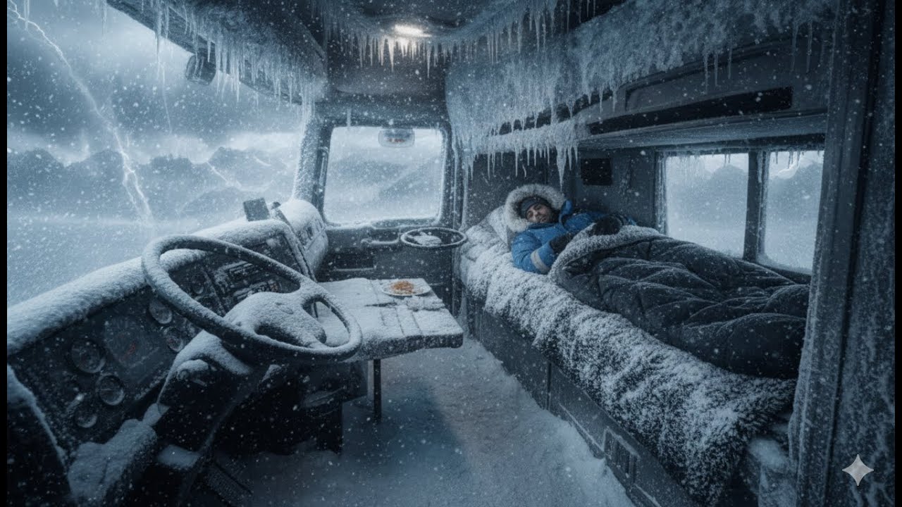 One Night in My Classic Truck Camper Late Night Sausage Eggs