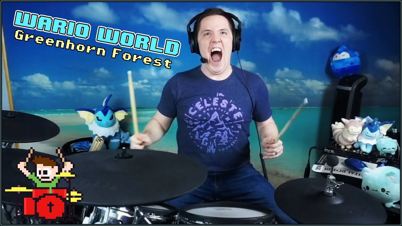 Wario World's Greenhorn Forest On Drums!