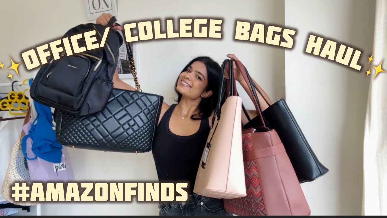 Office and College Bags from Amazon! Bags Haul & review 🙌 #amazonfinds #haul