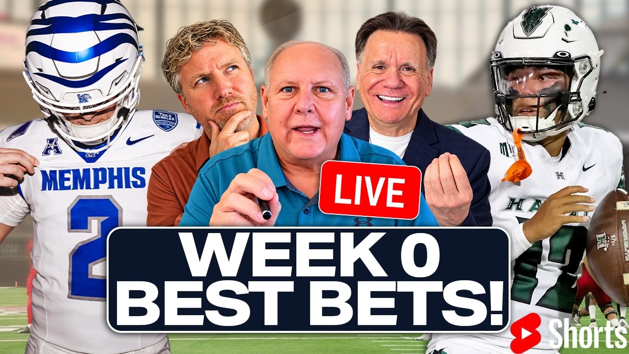 College Football Week 0 Picks & Best Bets | THE BLITZ SHORTS LIVE 8/29 📱