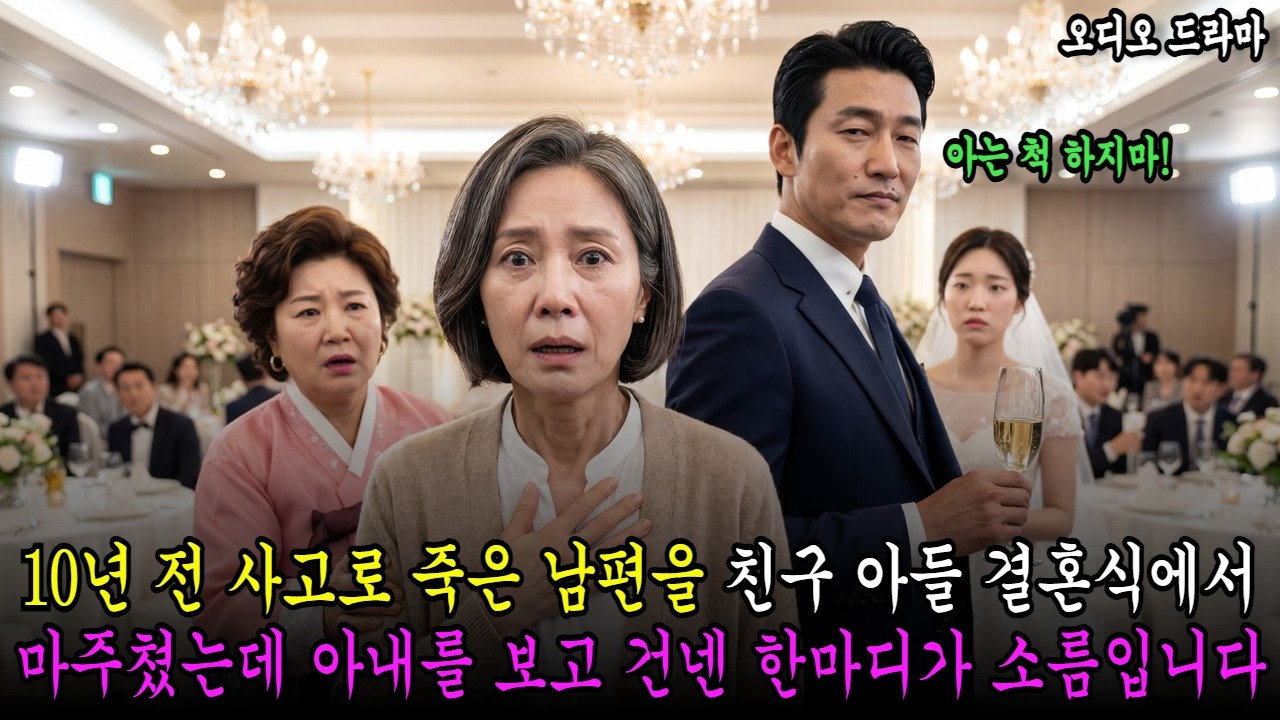 10년 전 사고로 죽은 남편을 친구 아들 결혼식에서 마주쳤는데 아내를 보고 건넨 한마디가 소름입니다 [ 오디오드라마 가족사연 감동사연 반전사연 복수사연 막장사연 시니어드라마 ]