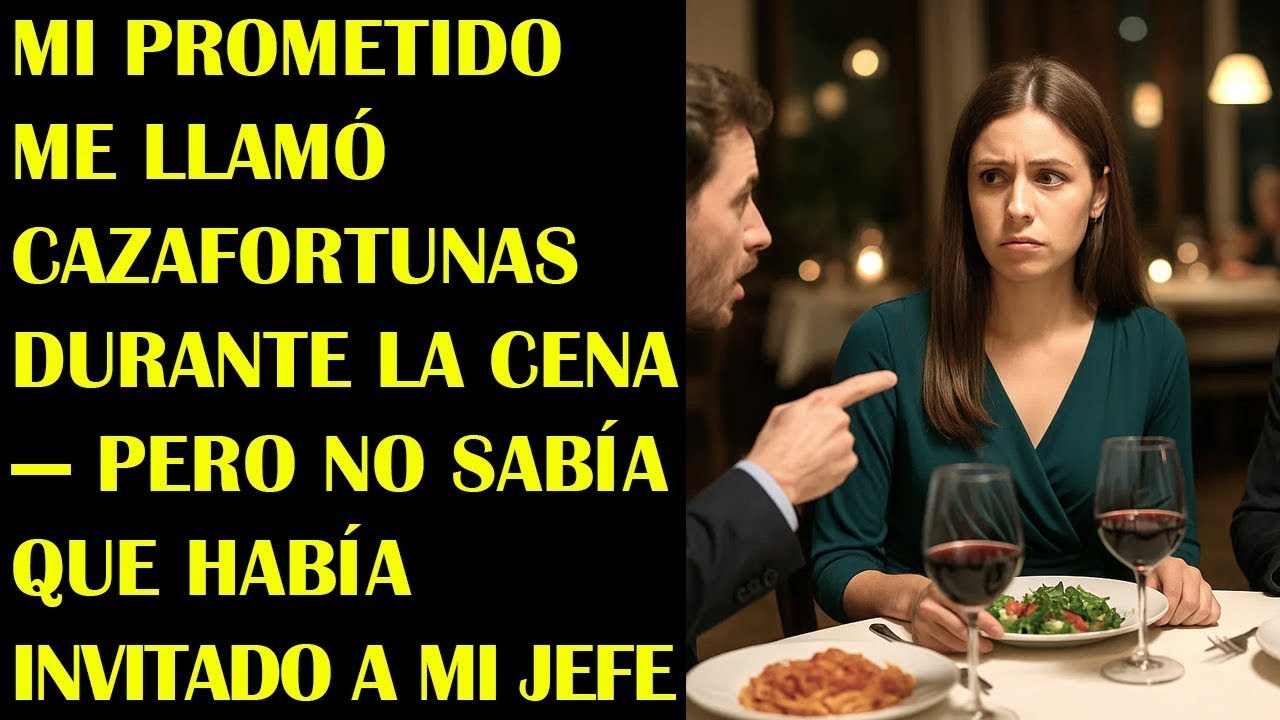 Mi Prometido Me Llamó Cazafortunas Durante La Cena — Pero No Sabía Que Había Invitado A Mi Jefe