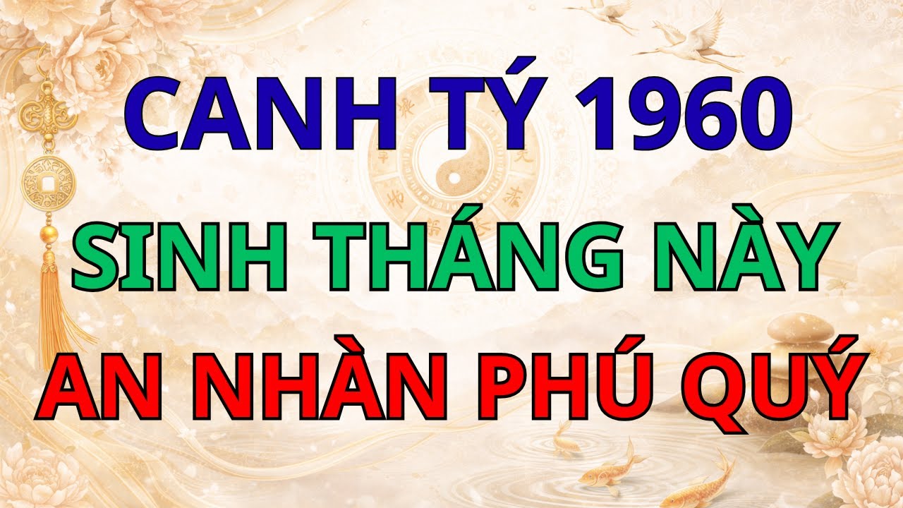 Chúc Mừng Canh Tý 1960: Sinh Tháng Này Được Hưởng Trọn Lộc Trời, Hậu Vận An Nhàn Phú Quý.