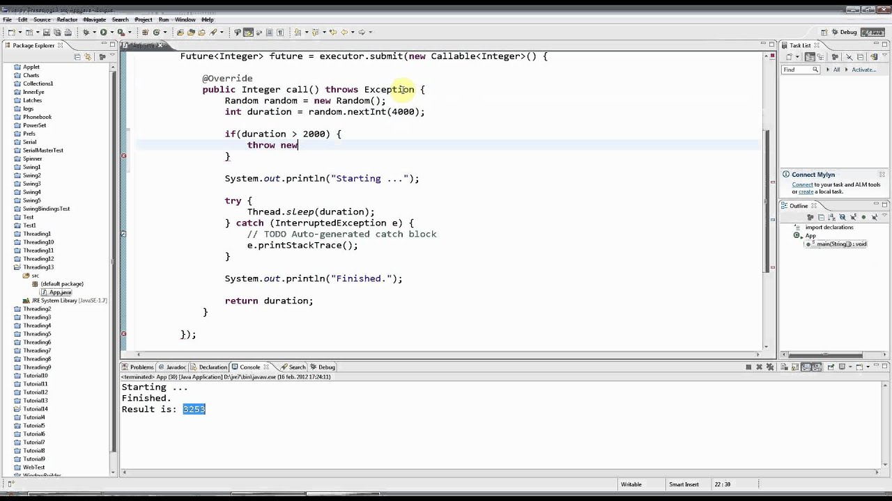 Advanced Java: Multi-threading Part 13 - Callable and Future