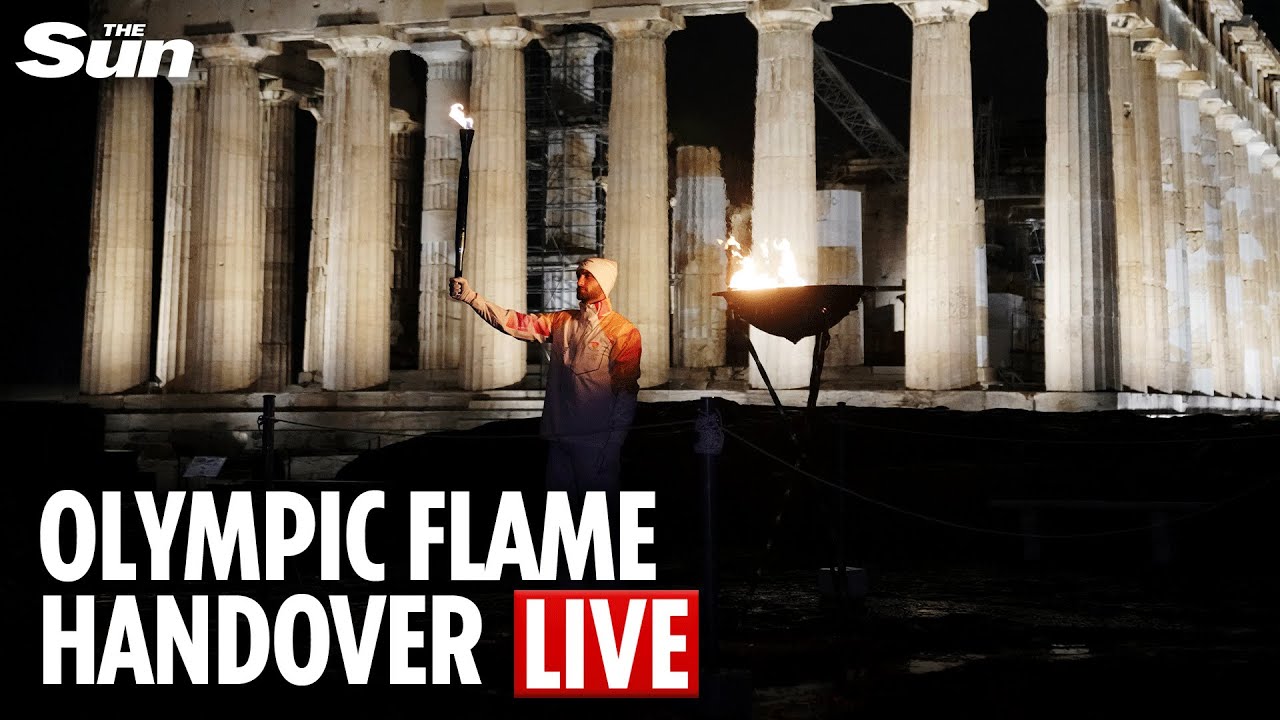 LIVE: The Olympic Flame handover ceremony takes place in Athens ahead of 2026 Winter games