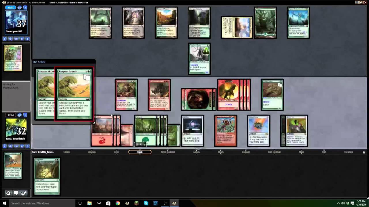 MTGO Match-Up: Wort, the Raidmother VS Anafenza, the Foremost EDH / CMDR game play video