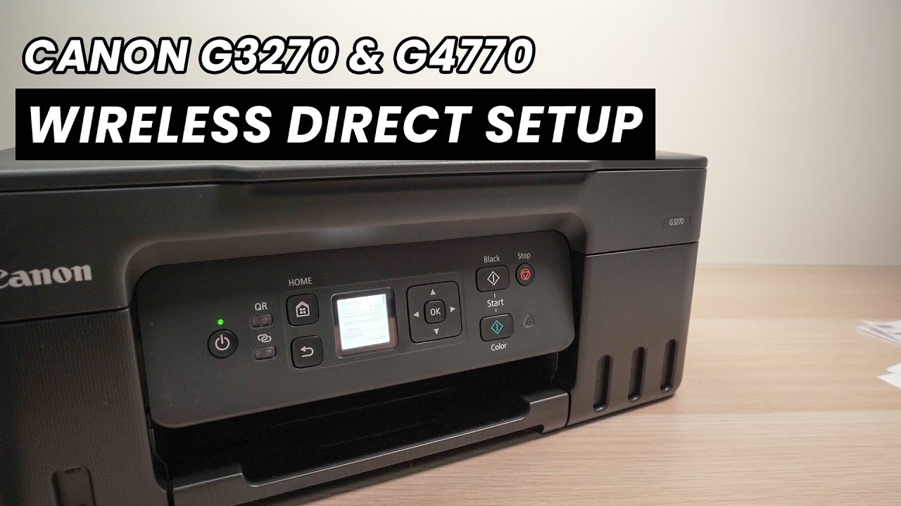 Настройка беспроводной прямой печати на принтерах Canon PIXMA MegaTank G3270 и G4770