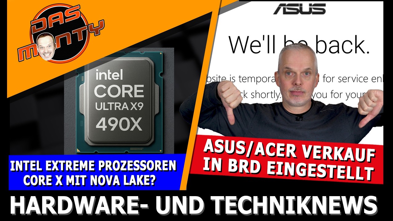 Asus/Acer Verkauf in Deutschland eingestellt | Intel Extreme CPUs zurück? | Steam Machine 1000 Euro?