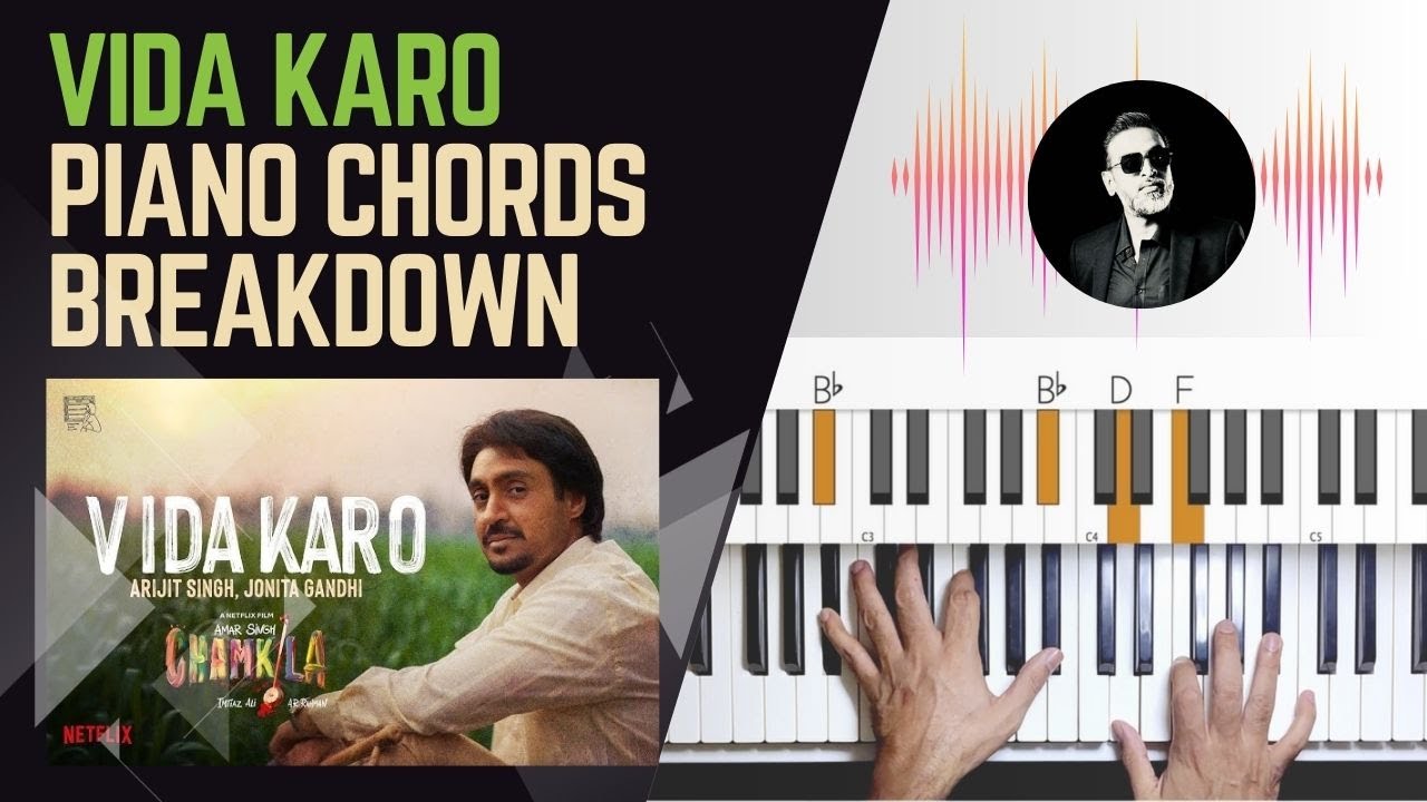 Vida Karo | Amar Singh Chamkila | Piano Chords Breakdown