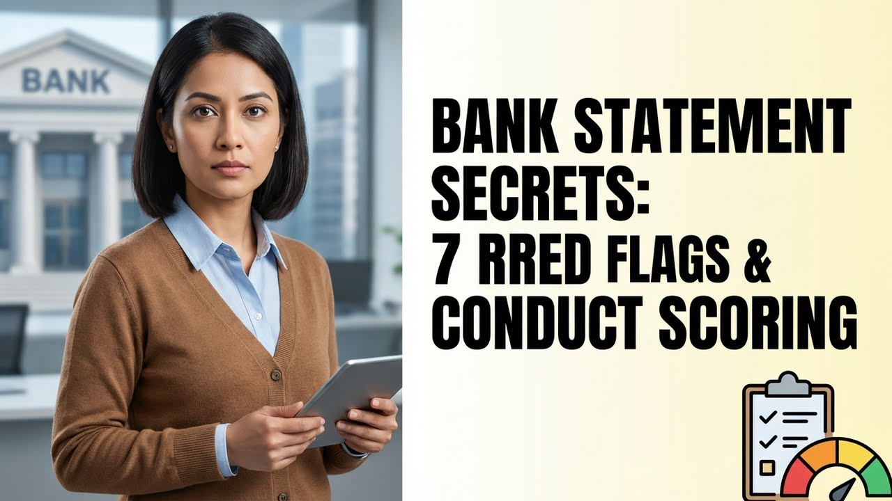 Bank Statement Analysis for Credit Officers: 7 Red Flags That Predict NPAs #CreditOfficer #finance