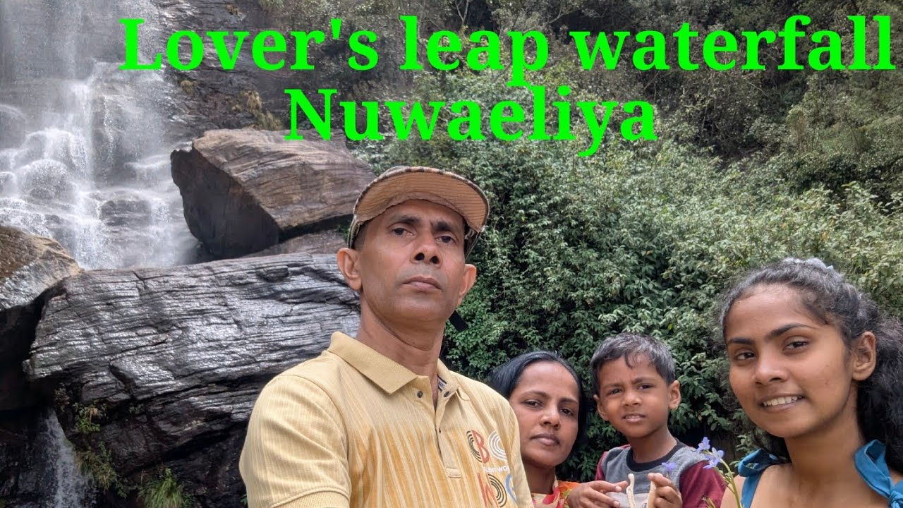 LOVER'S LEAP Waterfall in Nuwara Eliya, Sri Lanka