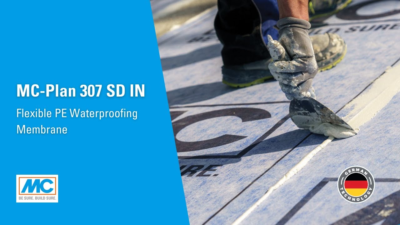 MC-Plan 307 SD IN: Flexible PE Waterproofing Membrane | Application Process #waterproofingmembrane