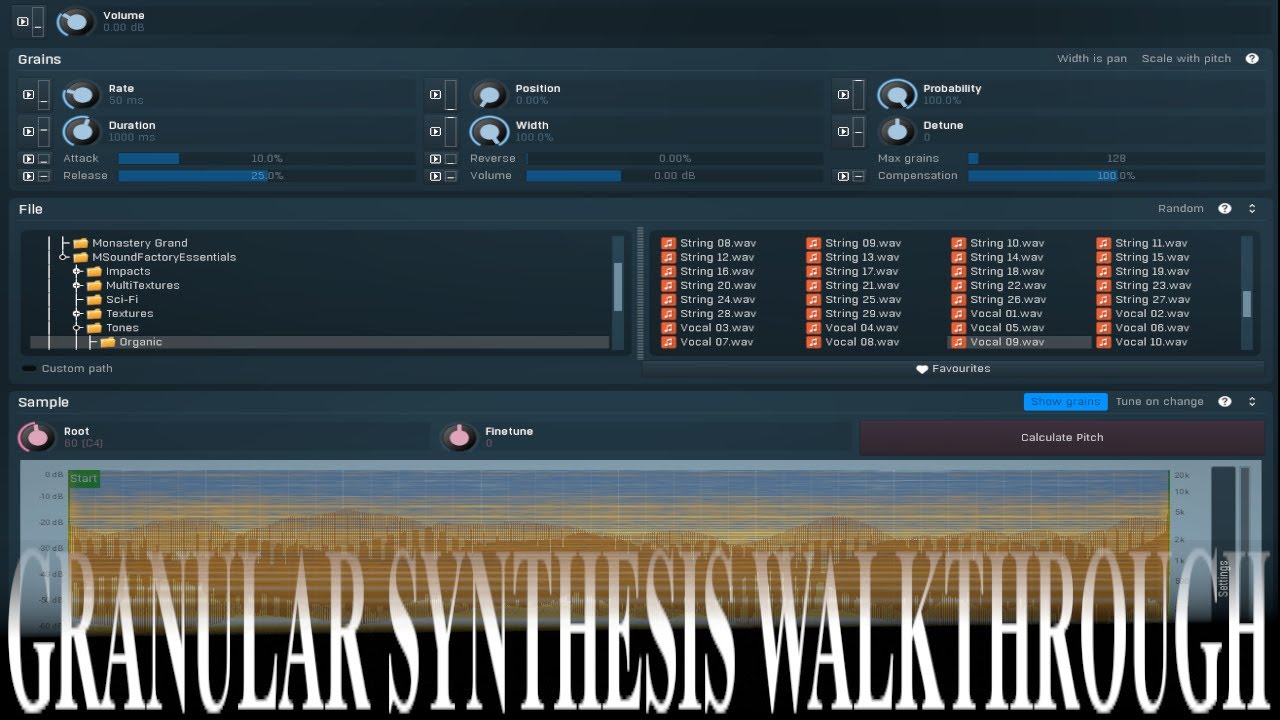 New Granular Sampler in MSoundfactory
