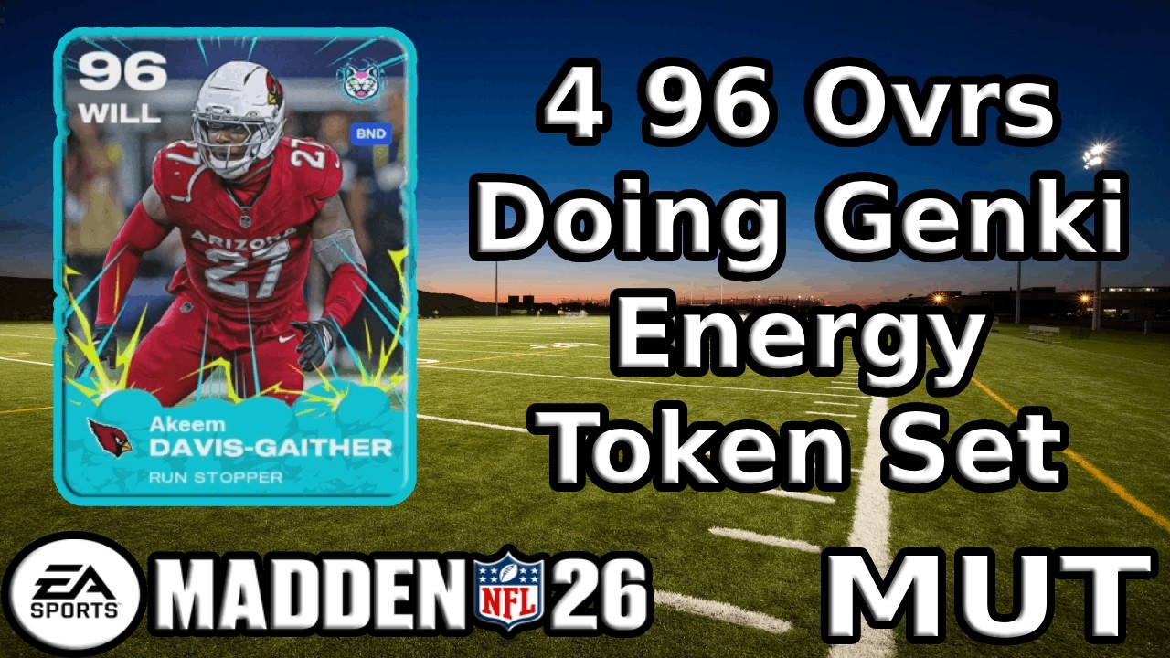 How to get 4 96 Ovrs with Genki Energy Token Set (Madden 26 MUT)