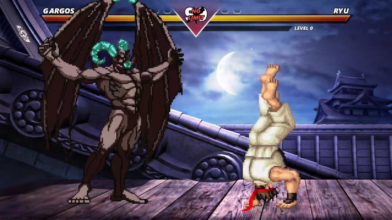 Gargos Vs Ryu - Highest Level Incredible Epic Fight!
